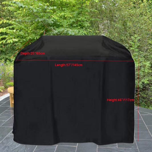 Universal BBQ Grill Cover, Custom Made Cover, Gas Barbecue, Protective Cover, Black Color, Waterproof, Custom Made