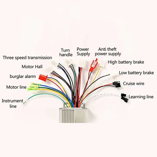 36/48V Electric Bike 350W Brushless DC Motor Controller for Electric Bicycle Accessories