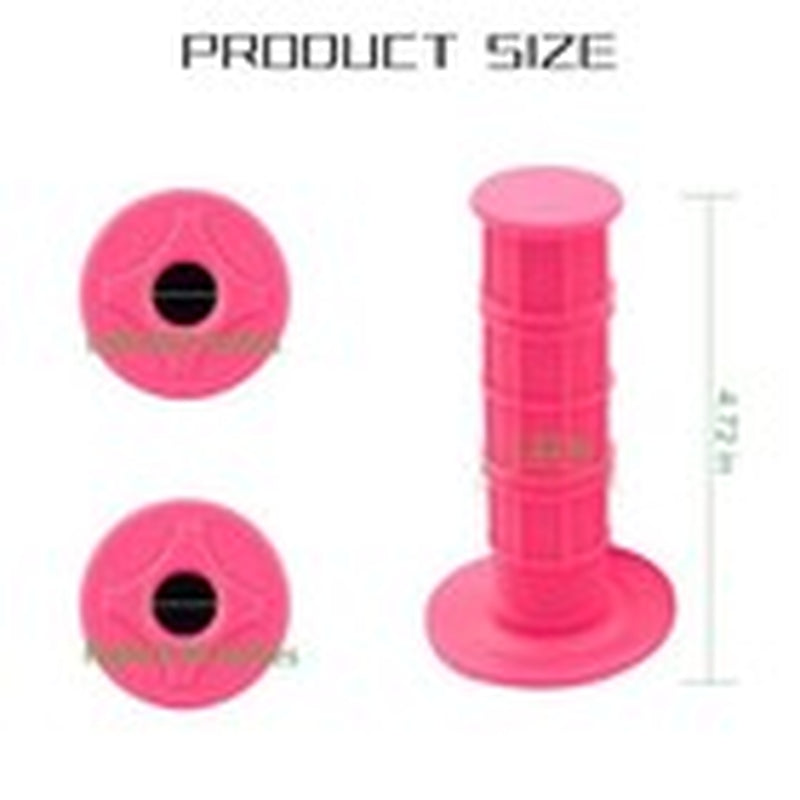 Motorcycle Hand Grips, 2PCS 7/8" 22Mm 24Mm Non-Slip Soft Rubber Pink