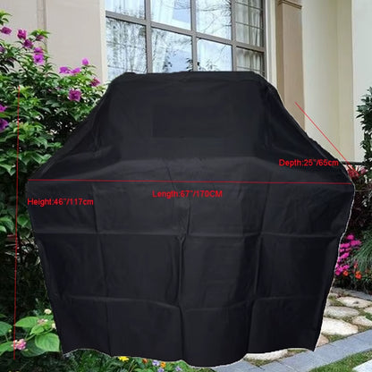 Universal BBQ Grill Cover, Custom Made Cover, Gas Barbecue, Protective Cover, Black Color, Waterproof, Custom Made