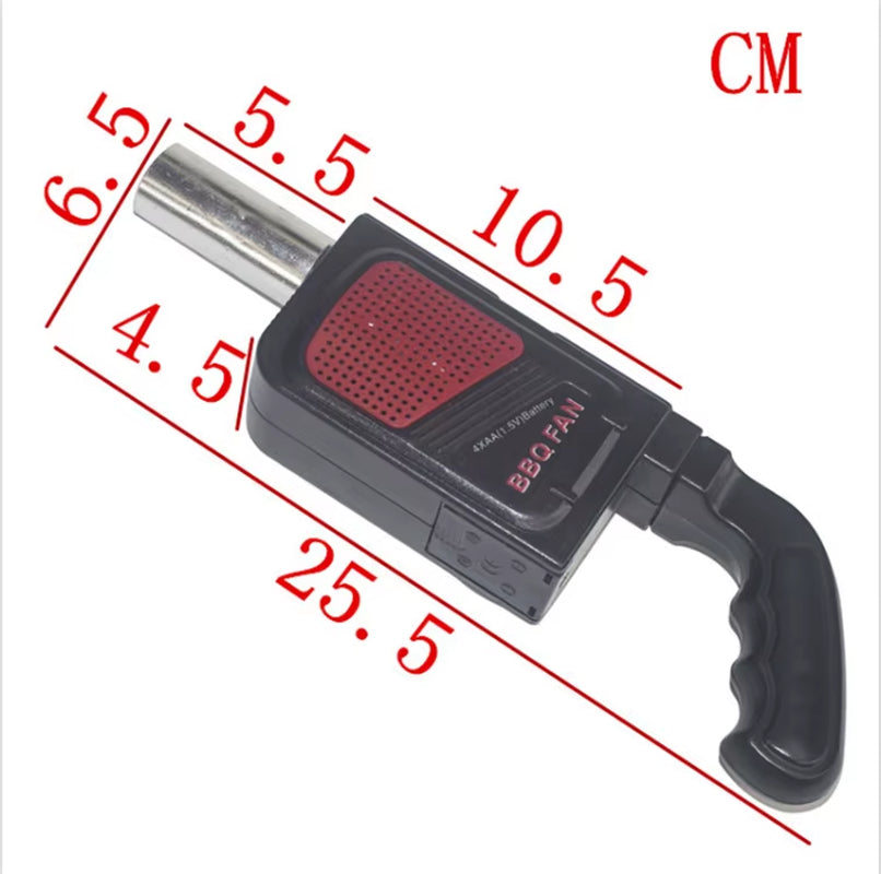 (No Battery) BBQ Cooking Fan for Outdoor BBQ Picnic Air Blower Point Carbon Good Helper Stove Picnic Cooking Fan Barbecue Tools