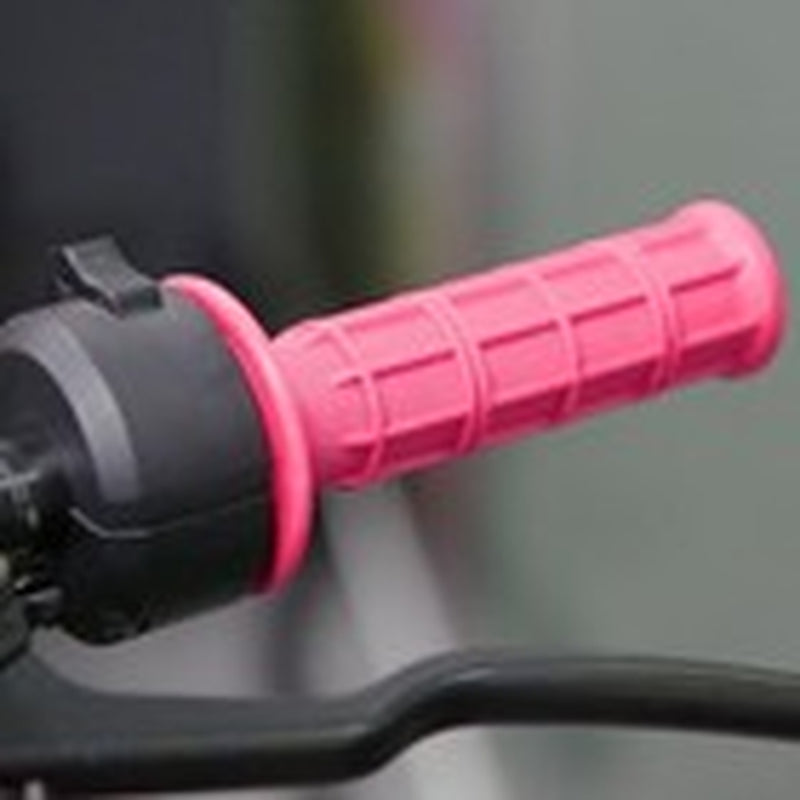 Motorcycle Hand Grips, 2PCS 7/8" 22Mm 24Mm Non-Slip Soft Rubber Pink