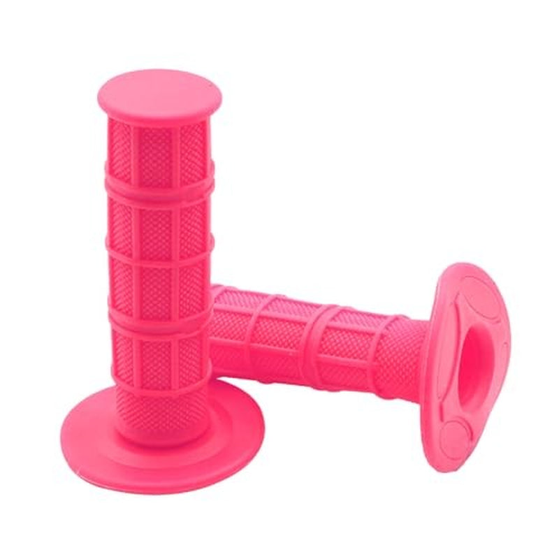Motorcycle Hand Grips, 2PCS 7/8" 22Mm 24Mm Non-Slip Soft Rubber Pink