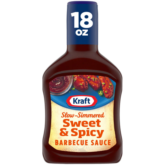 (12 Pack)  Sweet & Spicy Slow-Simmered Barbecue Sauce, 18 Oz Bottle
