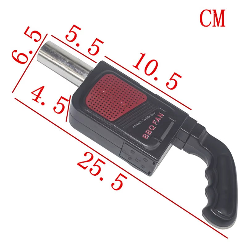 (No Battery) BBQ Cooking Fan for Outdoor BBQ Picnic Air Blower Point Carbon Good Helper Stove Picnic Cooking Fan Barbecue Tools