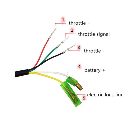 Twist Throttle Battery Display with Brushless Controller 36V 48V 500W for E-Bike/Scooter/Bldc Motor/Electric Bike