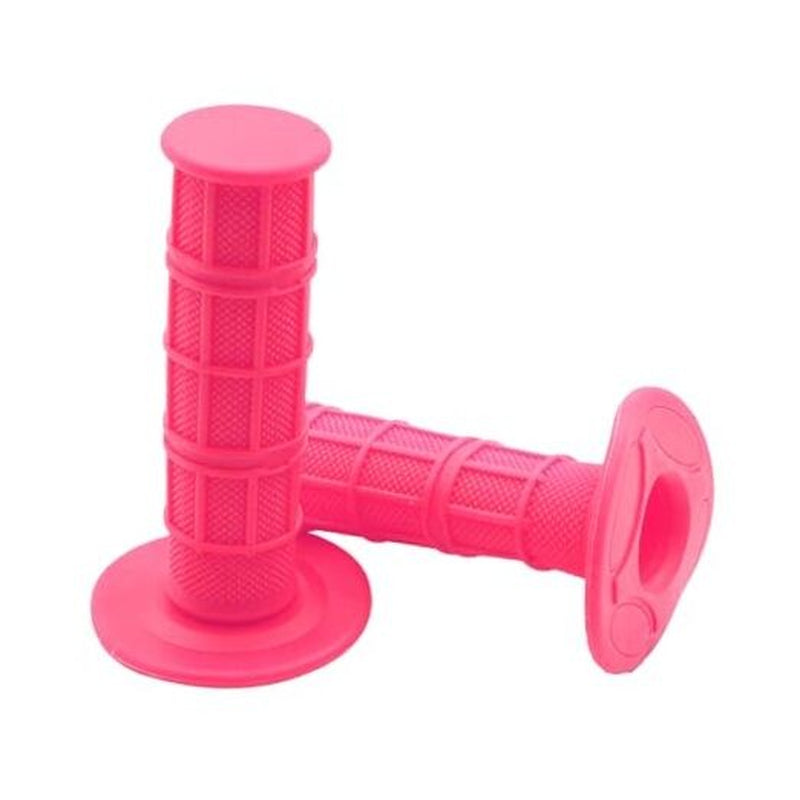 Motorcycle Hand Grips, 2PCS 7/8" 22Mm 24Mm Non-Slip Soft Rubber Pink