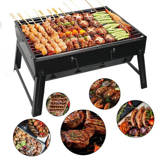 BBQ Barbecue Grill Fold Portable Charcoal Stove Camping Garden Outdoor BBQ US