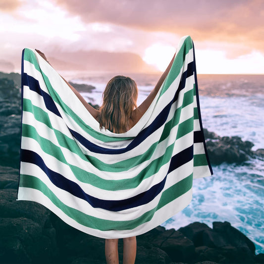 Cotton Oversized Beach Towel-Extra Large 40X70 Plush Thick Pool Towel, XL