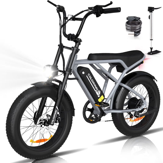 750W Electric Bike for Adults,20X4.0 Fat Tire Off-Road E Bike,36V/12Ah Battery Snow Beach Mountain Bike for Outdoor Cycling E Bike UL2849